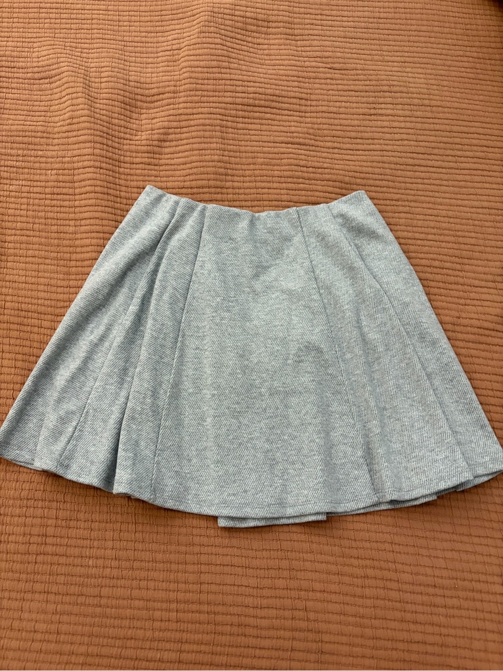 Primark Light Gray Pleated Skater Skirt NWOT